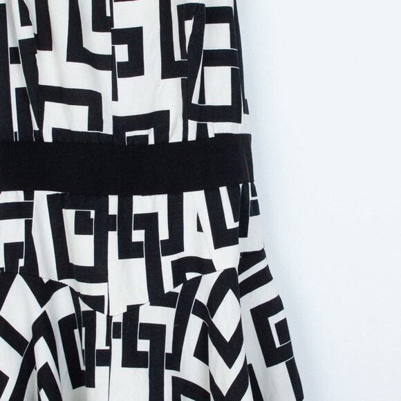 Milly of New York Geo Print Swing Dress Size 6 - Picture 3 of 11